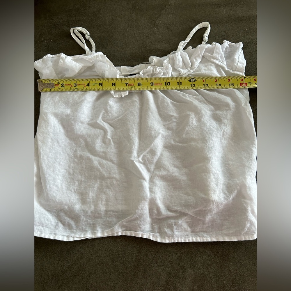 J Crew Linen Ruffle Pajama Set - Picture 6 of 6